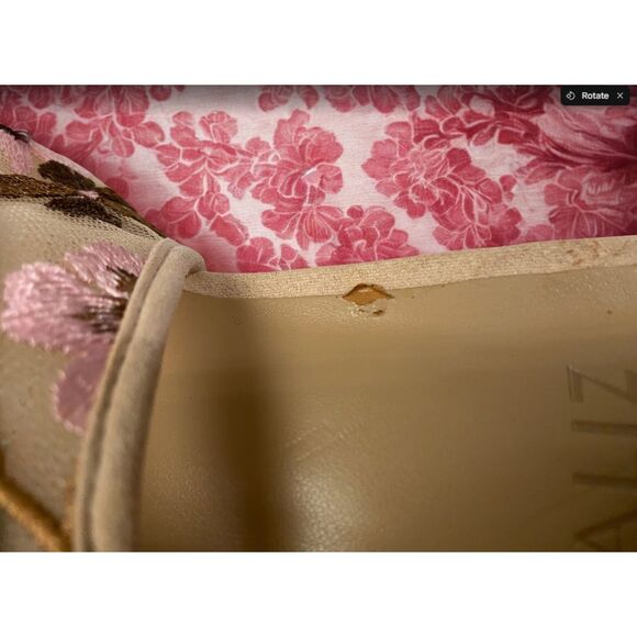 Naturalizer Peyton Nude Boho Floral Slingback Size 9 Wide - Picture 7 of 9